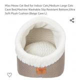 NEW Cat Cave Bed, Biege