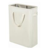 NEW Slim Laundry Hamper w/ Handles, 21" Beige