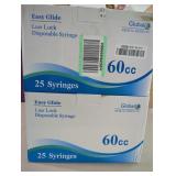 50 New 60ML Syringe Only with Luer Lock Tip -