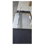 Gold Metal Framed Mirror 30" x 3