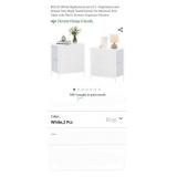 BOLUO White Nightstands Set of 2 - Nightstand and