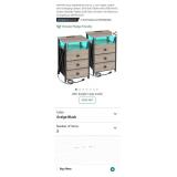 AMHANCIBLE Nightstands Set of 2, LED Night Stands