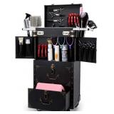 New Really Nice!  Rolling Lockable Makeup  Case