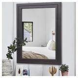New Black 20"x16" Mirror with Wooden Frame