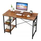 47" Writing Computer Desk, Rustic Brown