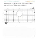 Serene Valley 27-1/4" X 12-1/4" Sink Protector,