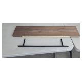 36" x 8" x 1.5" Floating Shelf, Rustic Brown