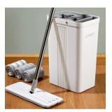 NEW 50" Mop, Bucket & Wringer Set w/ 3 Reusable