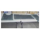 3 Pc Bathroom Mat Set, Rubber Backing, Dark