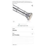 Amazer Spring Tension Shower Curtain Rod, 42-72