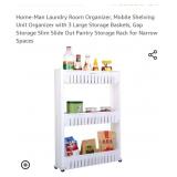 Home-Man Laundry Room Organizer, Mobile Shelving