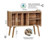 Lerliuo Record Player Stand with 4 Cabinet Holds