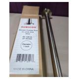 New Silver Shower Curtain Rod 1" Diameter 27"-43"