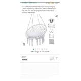 Y- STOP Hammock Chair Macrame Swing, Max 330 Lbs,