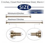 YNL Shower Curtain Rod Tension- No Drill, Never