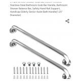 2 Pack 24 Inch Shower Grab Bar, ZUEXT Chrome