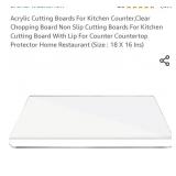 Acrylic Cutting Boards For Kitchen Counter,Clear