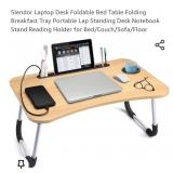 New Slendor Laptop Desk Foldable Bed Table