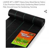 LAVEVE 4FT x 200FT Heavy Duty Weed Barrier