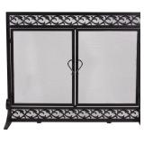 New Plow & Hearth Metal Fireplace Screen