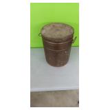 5 gallon metal tin with lid