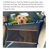 LOOBANI Dog Car Seat for Medium Large Dogs, Seat