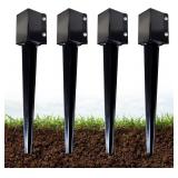 4 New ARIFARO Fence Post Anchor 24 inch Ground