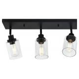 New  Light Fixture Black with Rotatable Track