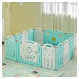 New Marine Theme Baby Playpen 14 Panels - Kids