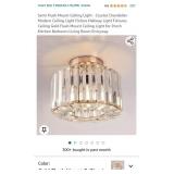 Semi Flush Mount Ceiling Light - Crystal