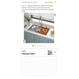 33" x 22" Drop in Kitchen Sink, HERCATE 16 Gauge