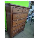 Beautiful Wood 6 Drawer Chest of Drawers  Highboy