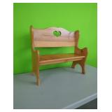 Wood  Doll/Bear  Bench