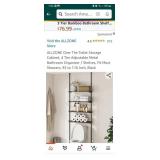 New Over The Toilet 4 Shelf Storage Shelf