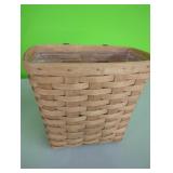 1991 Longaberger Basket  10" Tall Plastic Insert