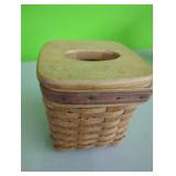 Longaberger Tissue Holder Basket