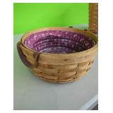 1993 Longaberger 10" Basket With Liner and