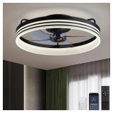 New  Ceiling Fan with Lights, Flush Mount With