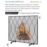 FEED GARDEN Fireplace Screen 38" Wx 31" H Single