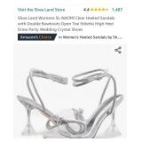 Shoe Land Womens Aize 10 - SL-NAOMI Clear Heeled