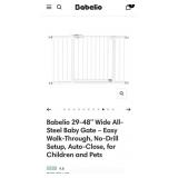 Babelio 29-48" Wide All-Steel Baby Gate  Easy