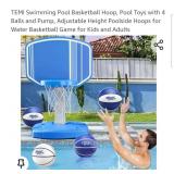 TEMI Swimming Pool Basketball Hoop, Pool Toys