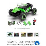 RACENT 1/16 All Terrain Remote Control Car for