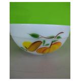 Vintage Fire king 8.5" Fruit Design Bowl