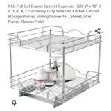 Pull Out Drawer Cabinet Organizer(20" W x 18" D x