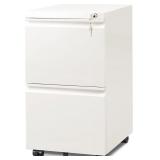 New  2-Drawer Mobile File Cabinet with Lock,