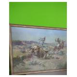 "The Broken Rope" Charles M.Russell Vintage Print