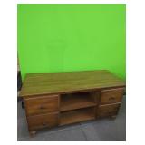 Really Nice Wood TV Stand  4