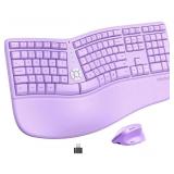 Ergonomic Wireless Keyboard & Mouse,