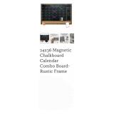 24x36 Magnetic Chalkboard Calendar Combo Board-